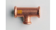 Copper press-fit gas reducing tee